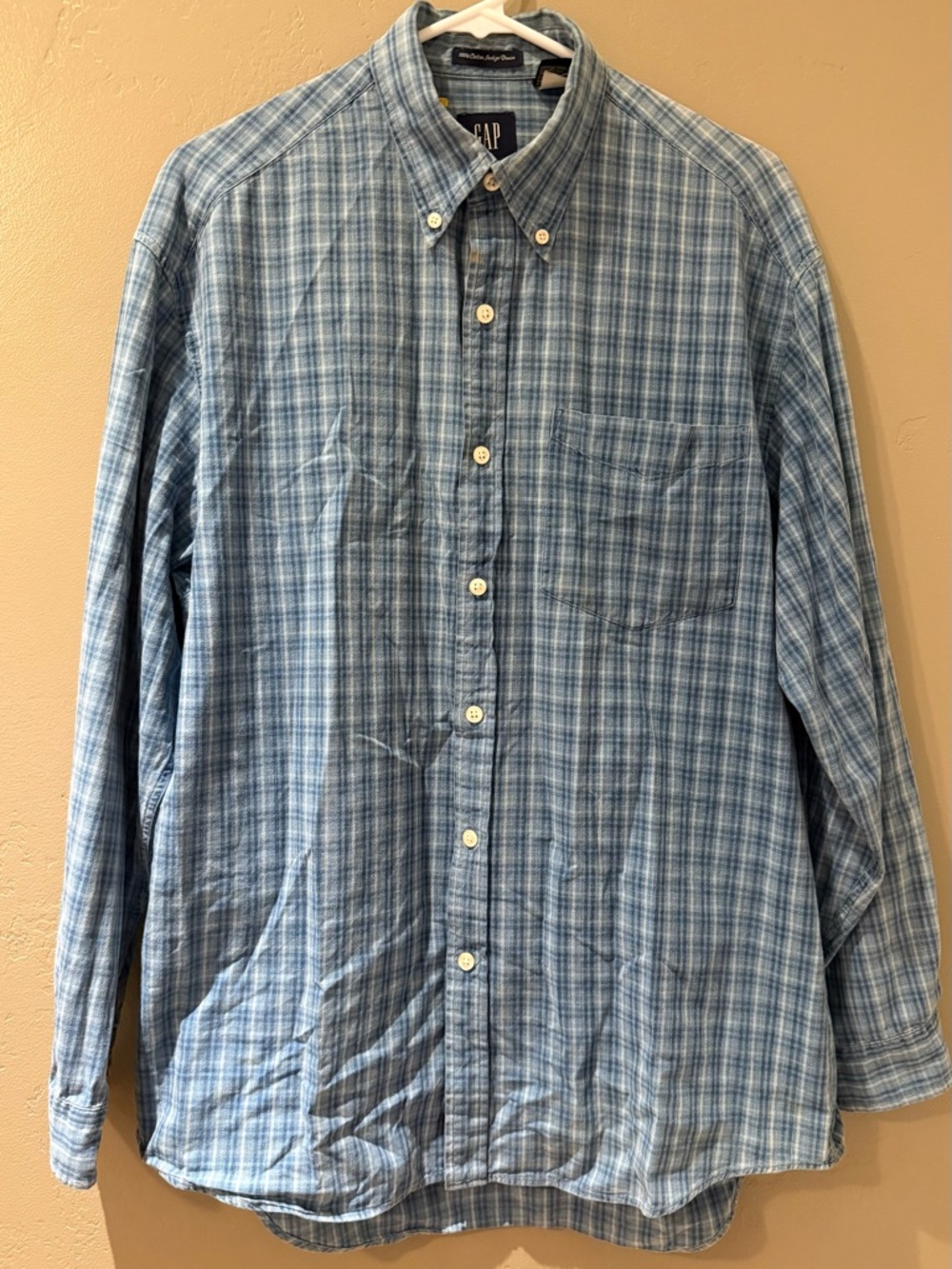 Vintage GAP Long Sleeve Button Down Denim Shirt Size Medium